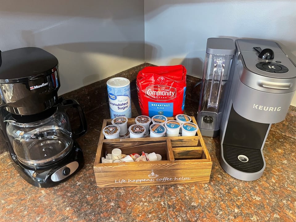 Coffee bar.