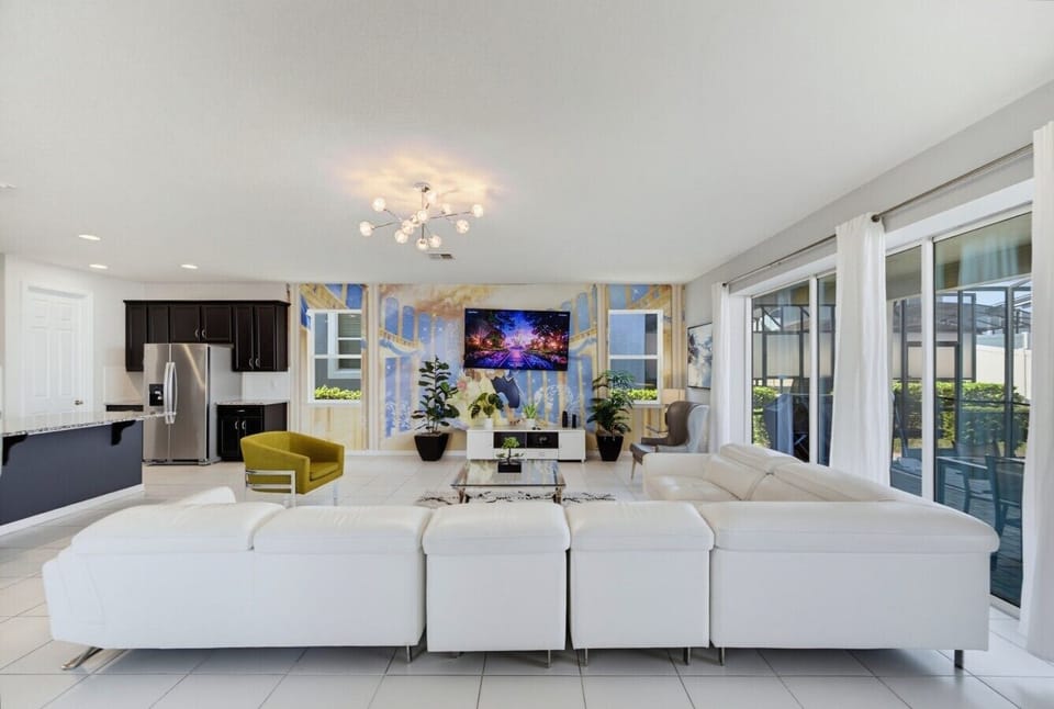 Open living room - full wide view