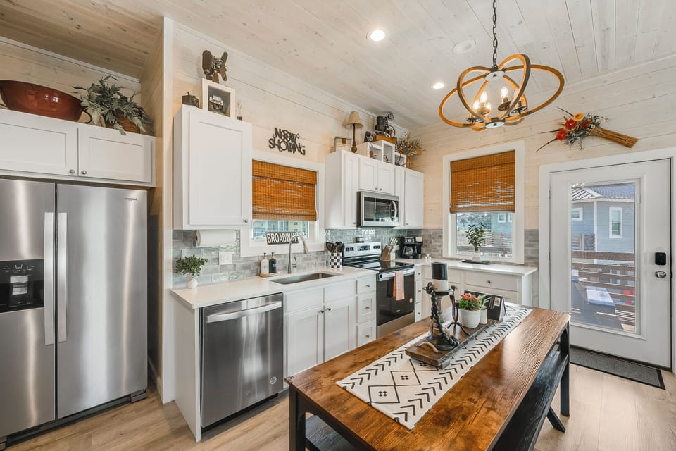 Fully stocked chef's kitchen