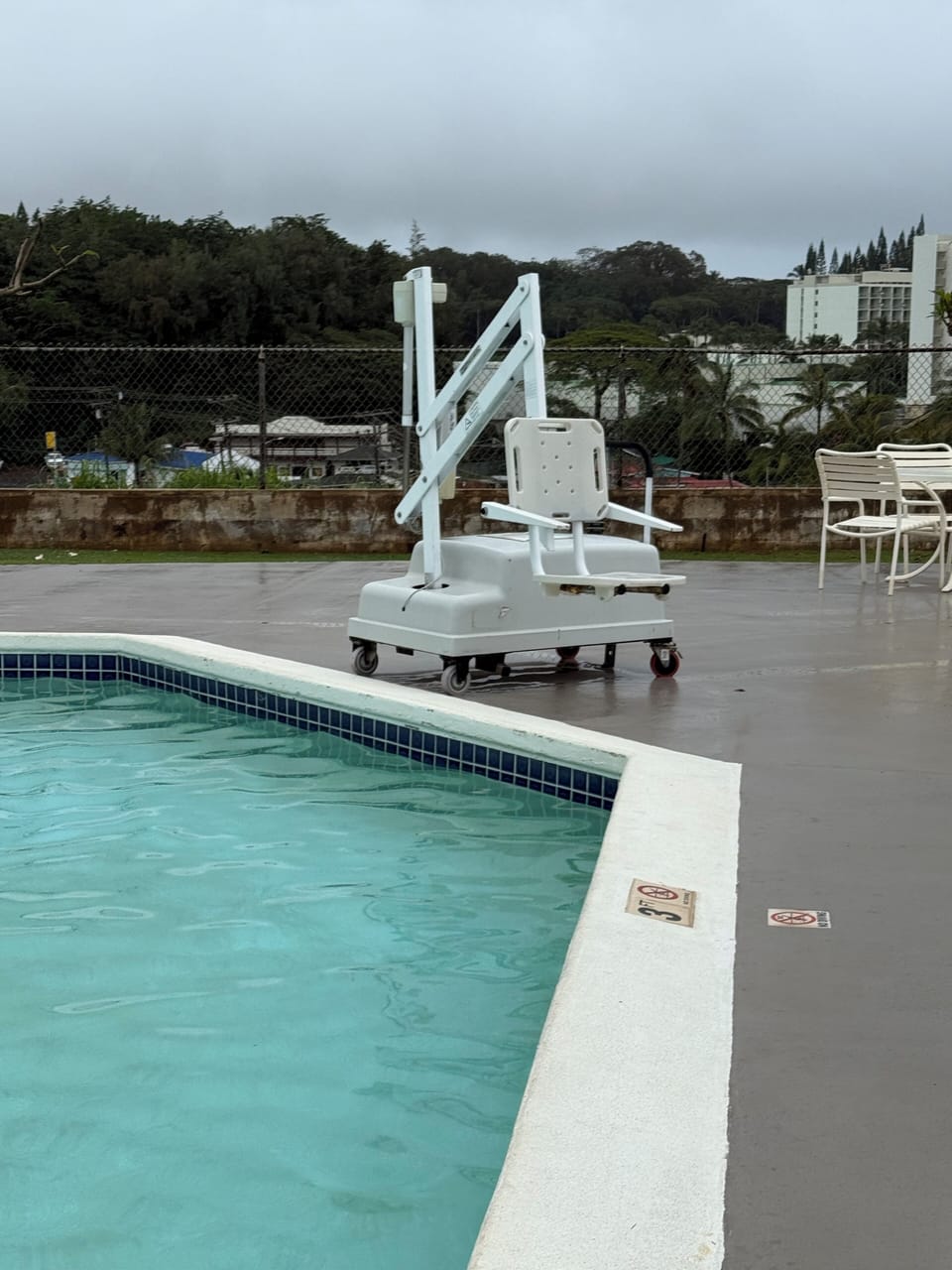Swimming pool hoist