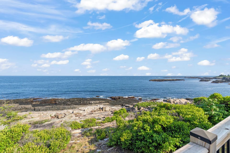 Deck view of Casco Bay.