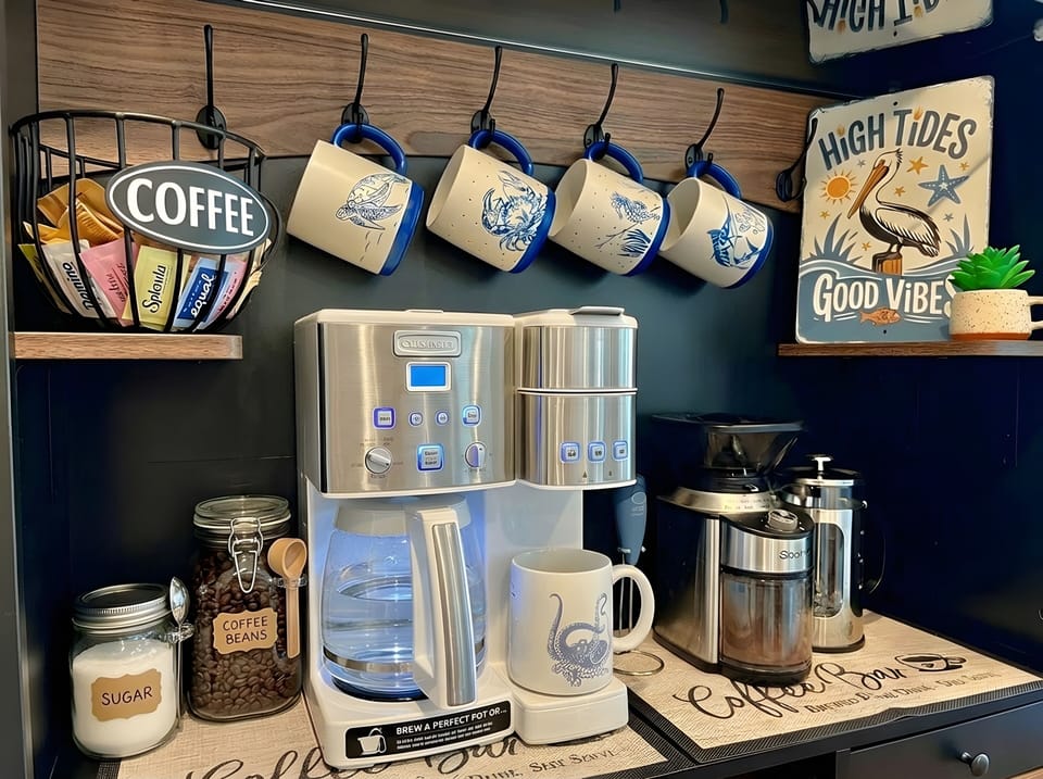 Start your mornings off right with a warm cup of coffee