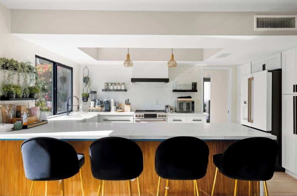 Enjoy shared meals or family dinners in the bright, open dining space.