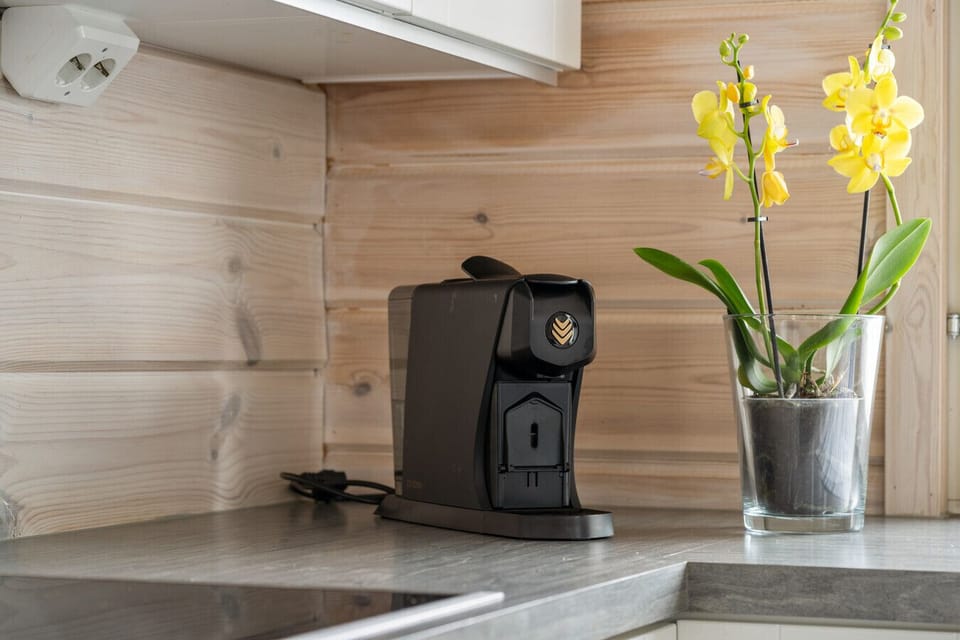Slow mornings start here. Enjoy a freshly brewed capsule coffee to begin your day.