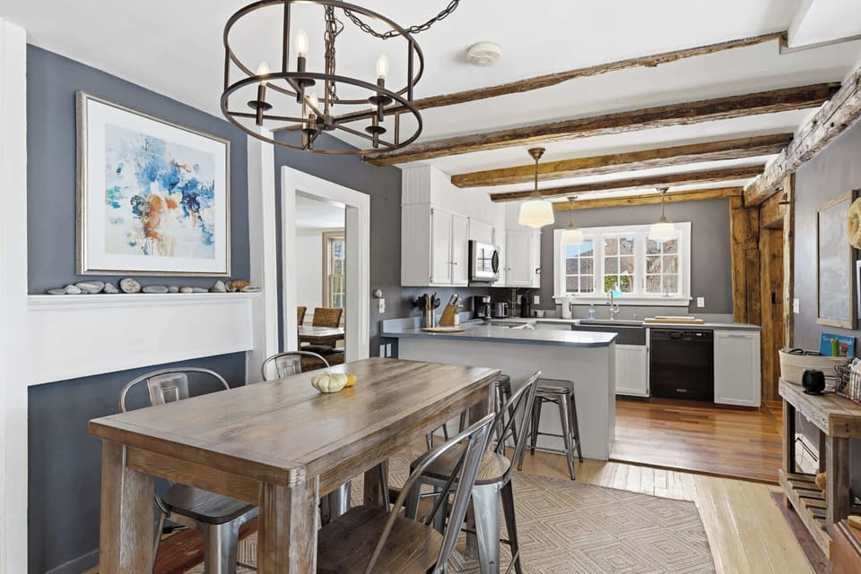Sip morning coffee or play a round of cards at the kitchen table​