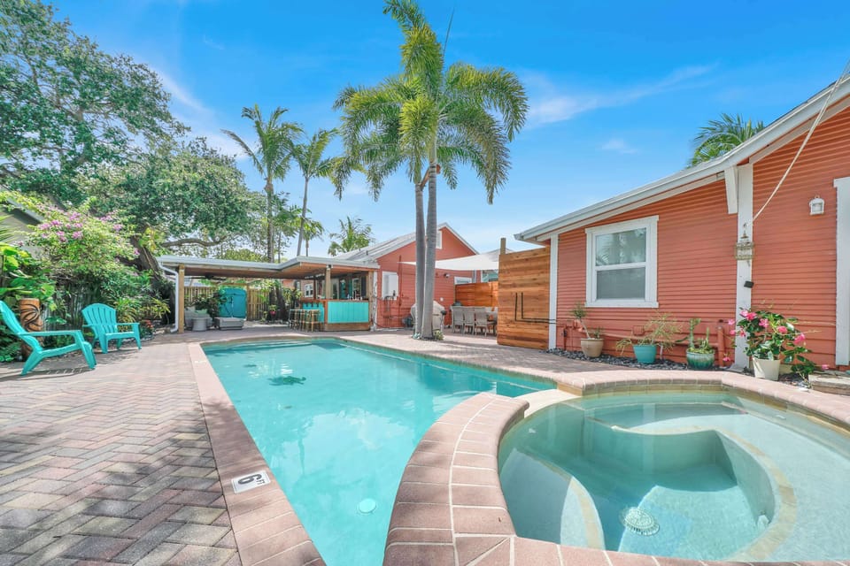 Private backyard oasis with pool and spa — your own slice of paradise.