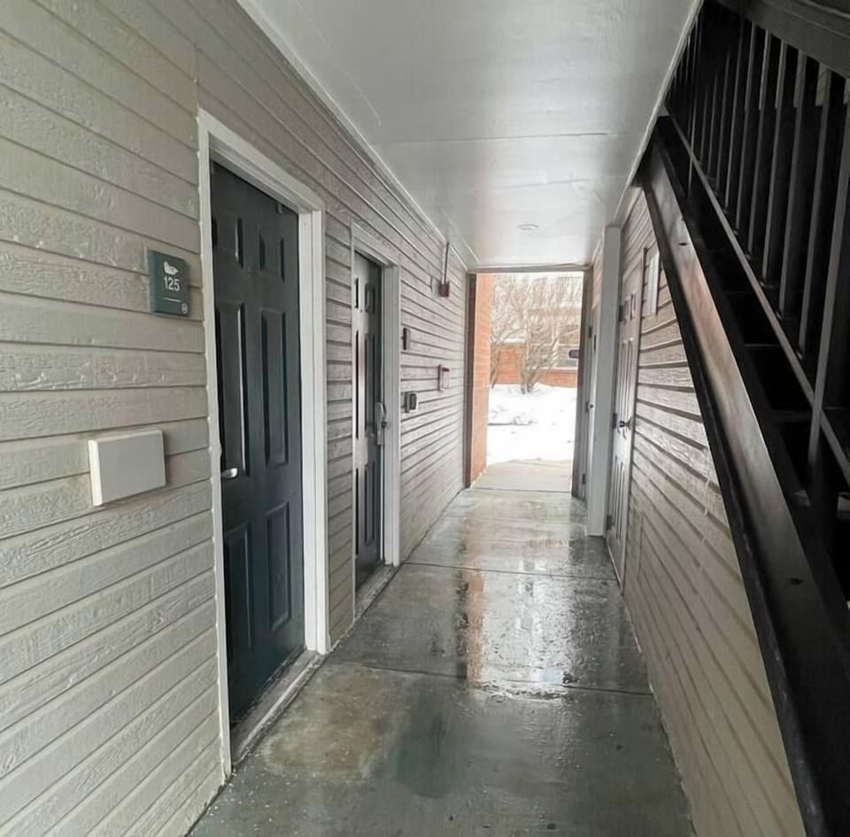 From the crisp air, step into your convenient Omaha stay.