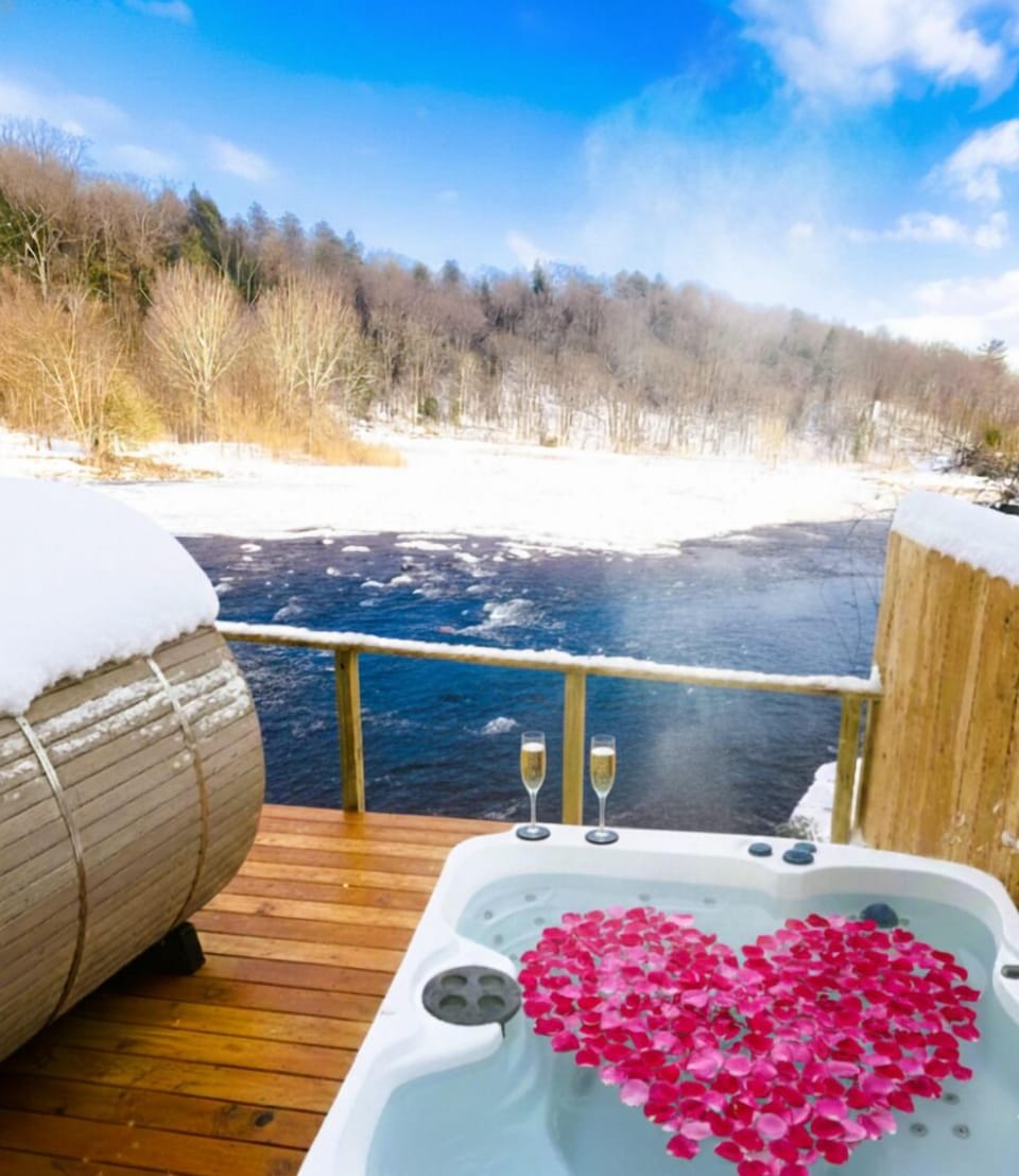 Outdoor backyard deck