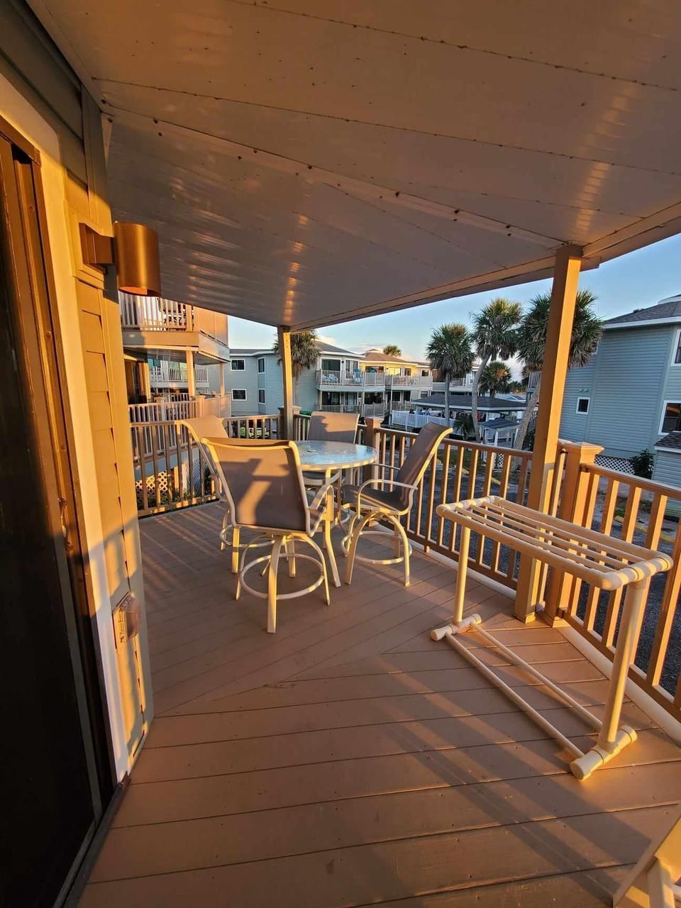 Condo Deck Looking at Pool