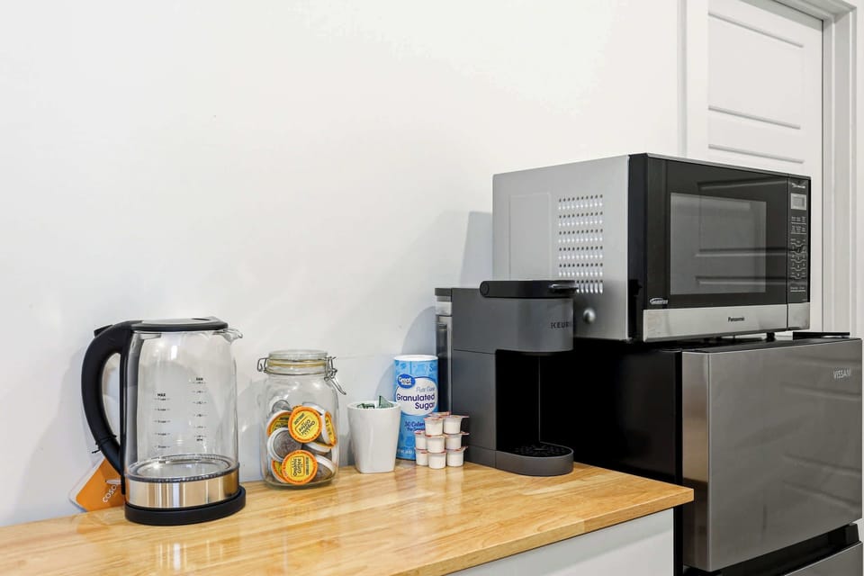 Kitchenette: A convenient kitchenette for easy meal preparation.