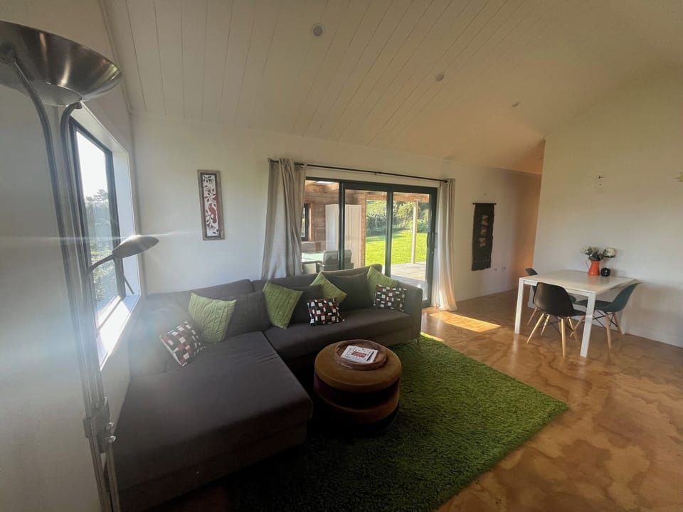 Living room and dining area