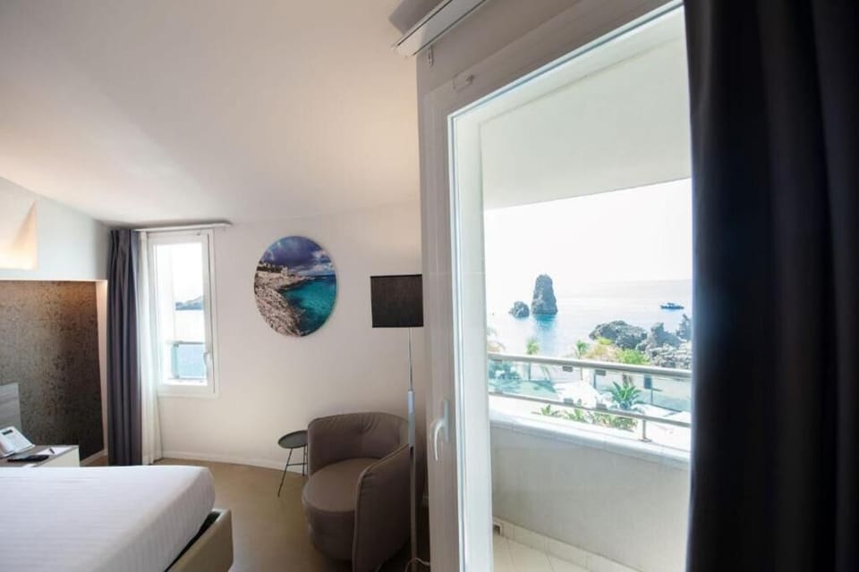 Lounge by the window and watch boats glide by.
