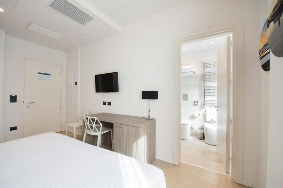 Refresh easily with the bathroom just steps from bed.
