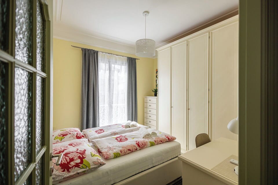 Furniture, Interior Design, Bedroom, Bed, Wood, Room, Floor, Ceiling, Flooring, Textile