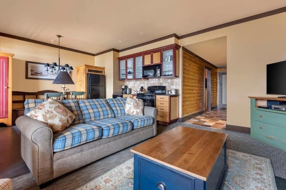 Settle into open-concept comfort perfect for relaxing together.