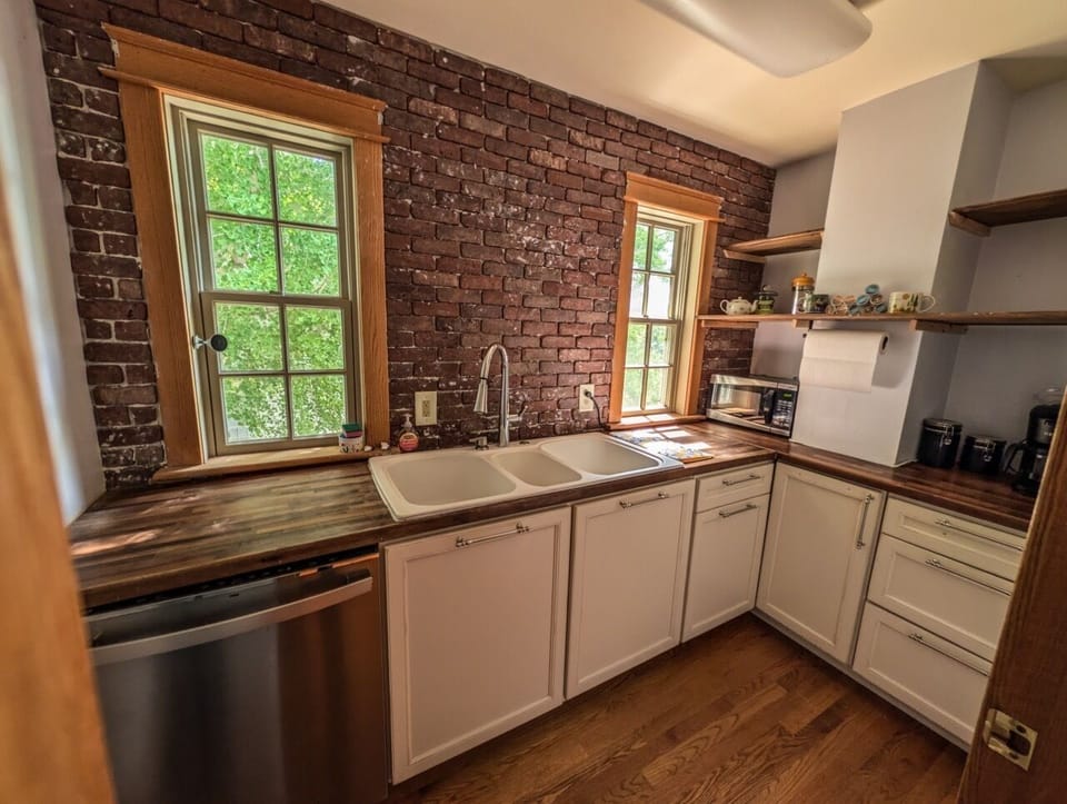 Butlers pantry, with triple sink and dishwasher