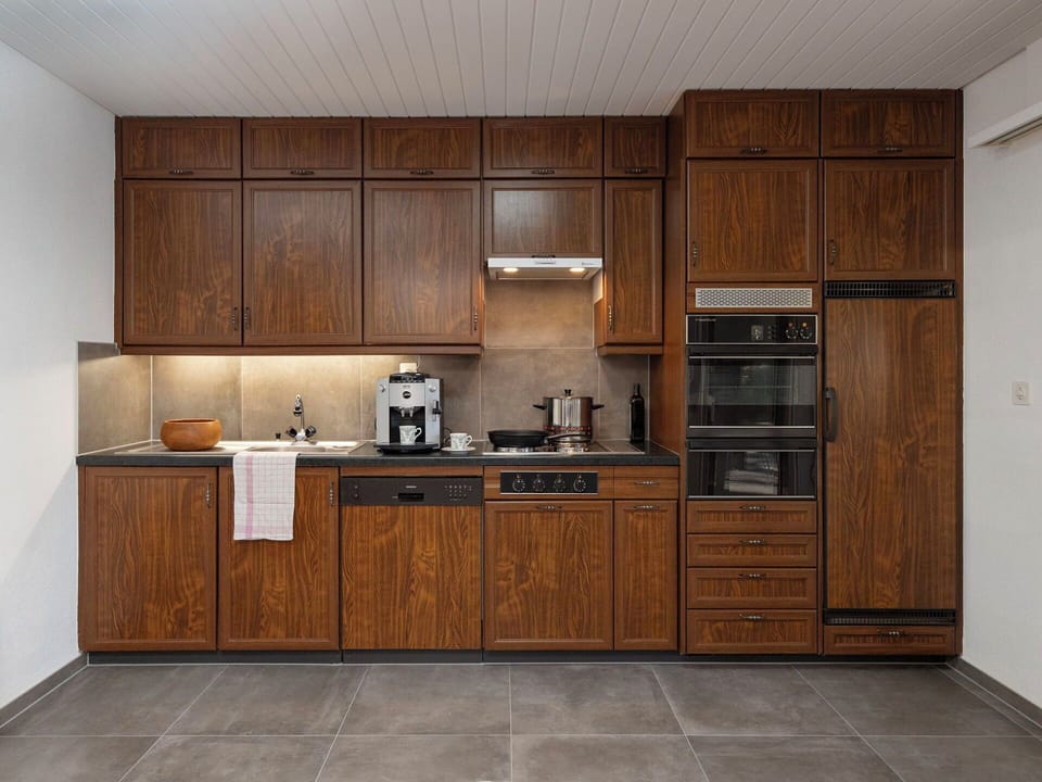 Wood, Cabinetry, Kitchen, Flooring, Major Appliance, Brown, Kitchen Appliance, Countertop, Cupboard, Kitchen Stove
