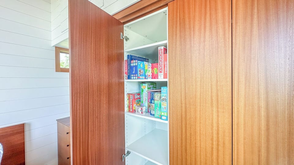 Game closet in Bedroom 1.