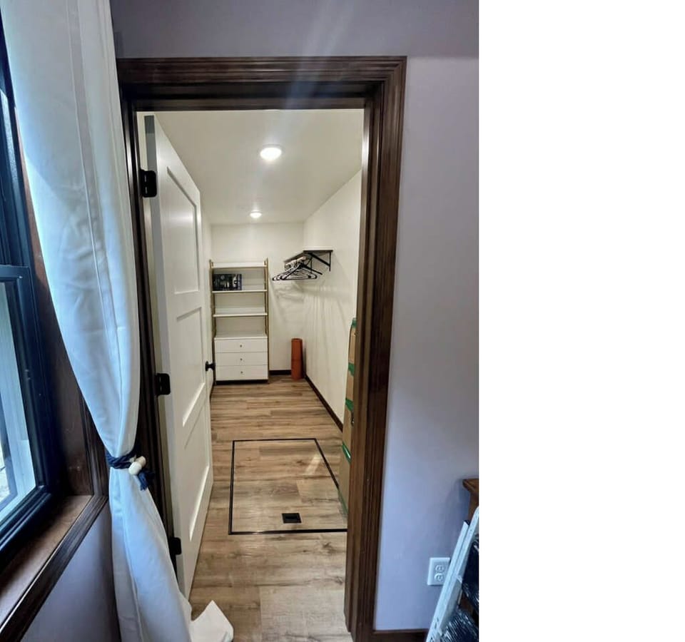 Large closets with plenty of storage and hangers! 