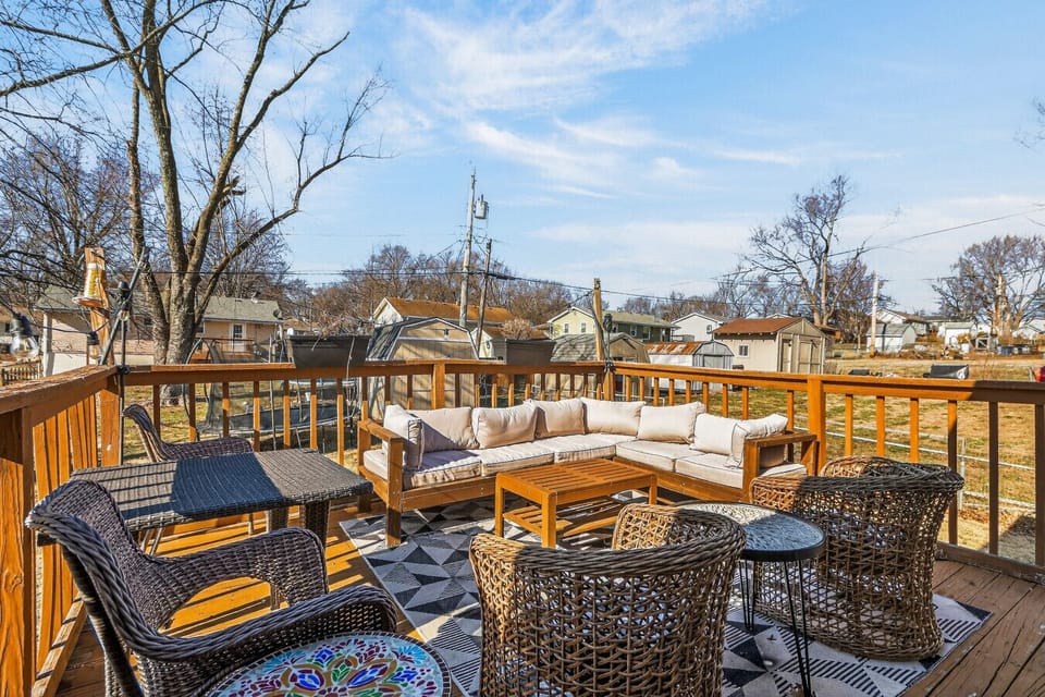 It’s the kind of spot made for golden-hour conversations and quiet mornings with a warm cup in hand. Step onto the deck and let the world slow down—where open skies and neighborhood charm stretch out before you in a picture-perfect view.