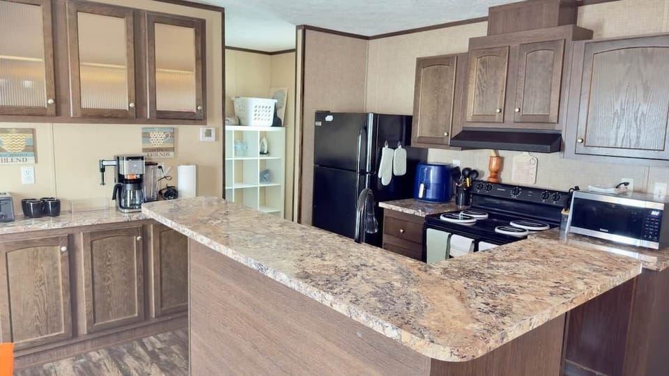 Fully equipped Kitchen with everything needed for extended stays.