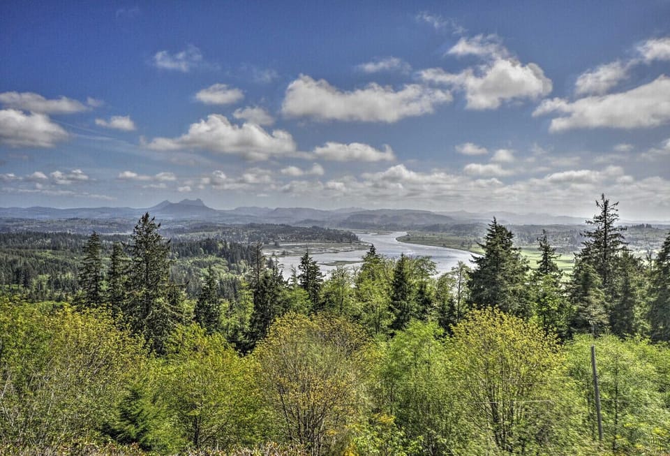 Deck | Columbia River Views | Elevated Hillside Overlook