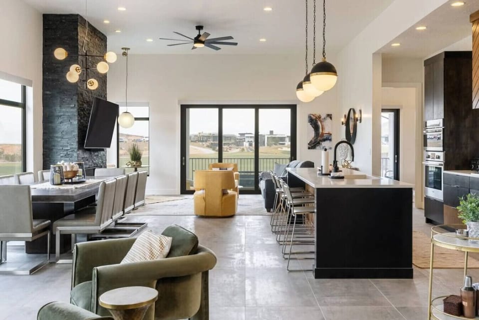 Upstairs Kitchen and Dining Room