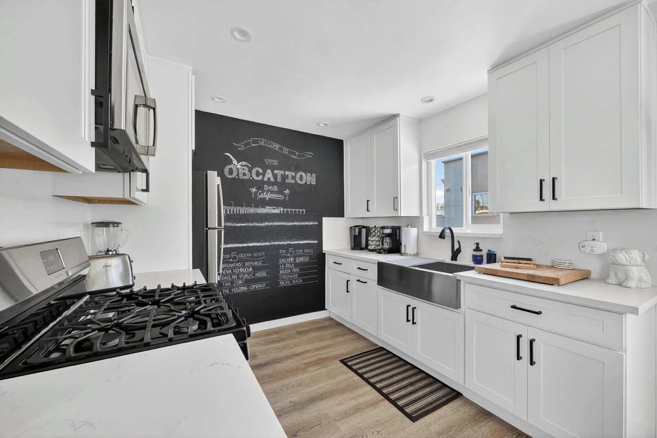 Fresh, modern kitchen designed for convenience
