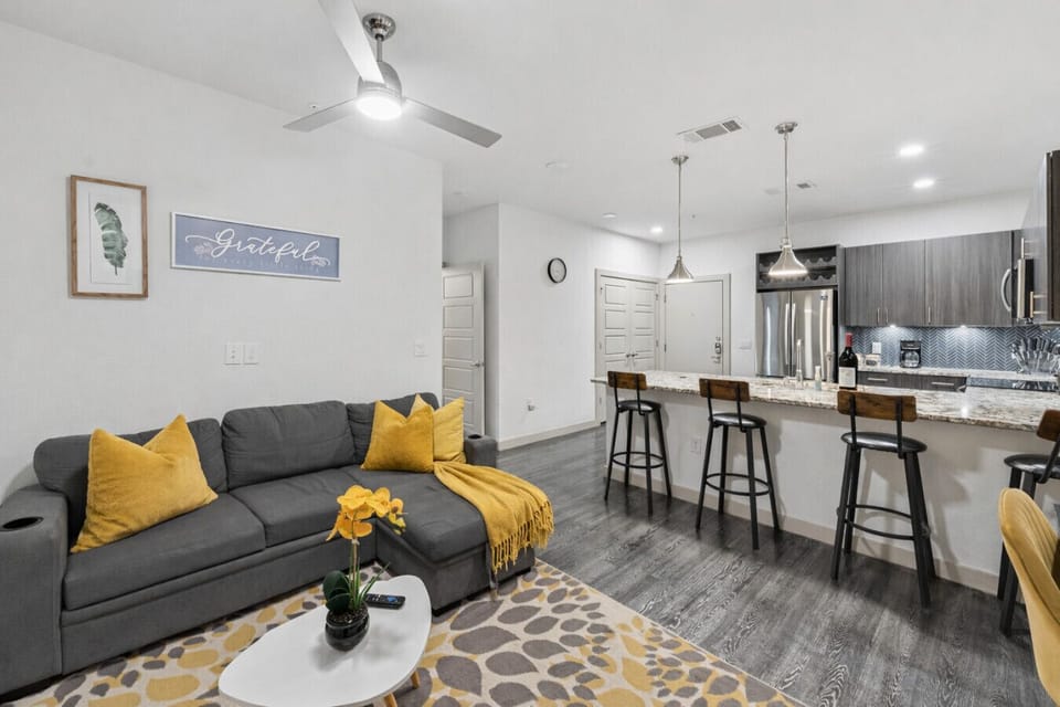 Relaxing living room and open floor plan