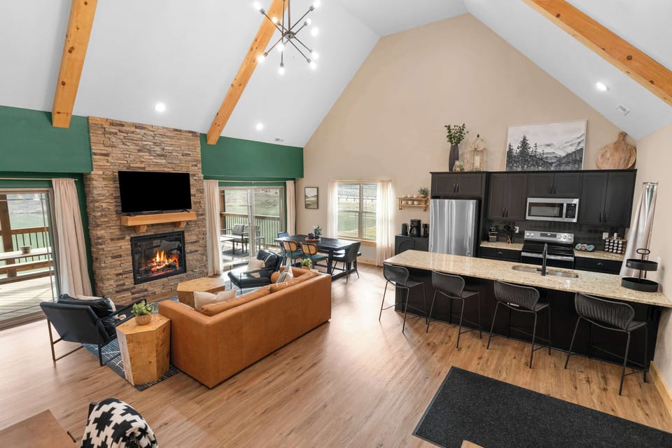 The open concept keeps everyone together and part of the fun!