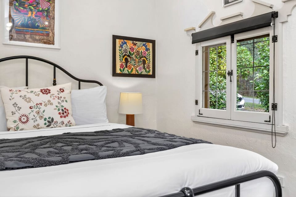 Comfortable bedroom designed for rest and relaxation.