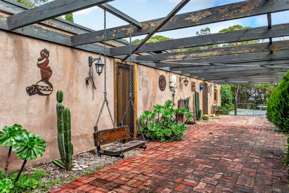 Rustic Hacienda details add charm and character to the space.