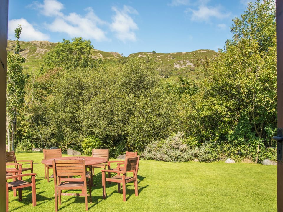 Garden from rear entrance | Hardknott Cottage - Bridge End Farm Cottages, Boot, near Eskdale