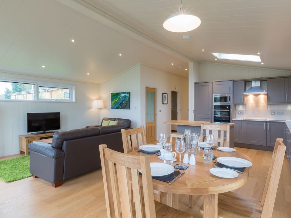 Lovely contemporary open plan living | Cedar Lodge - South Downs Lodges, Hassocks