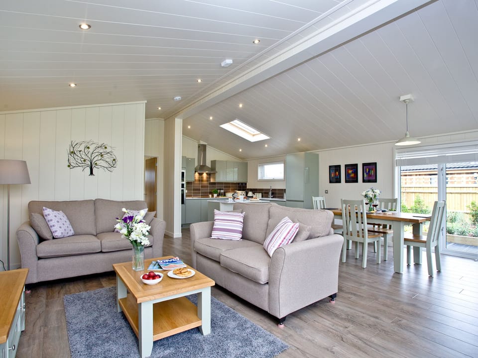 Lovely light and airy living space | Holly Lodge - South Downs Lodges, Hassocks