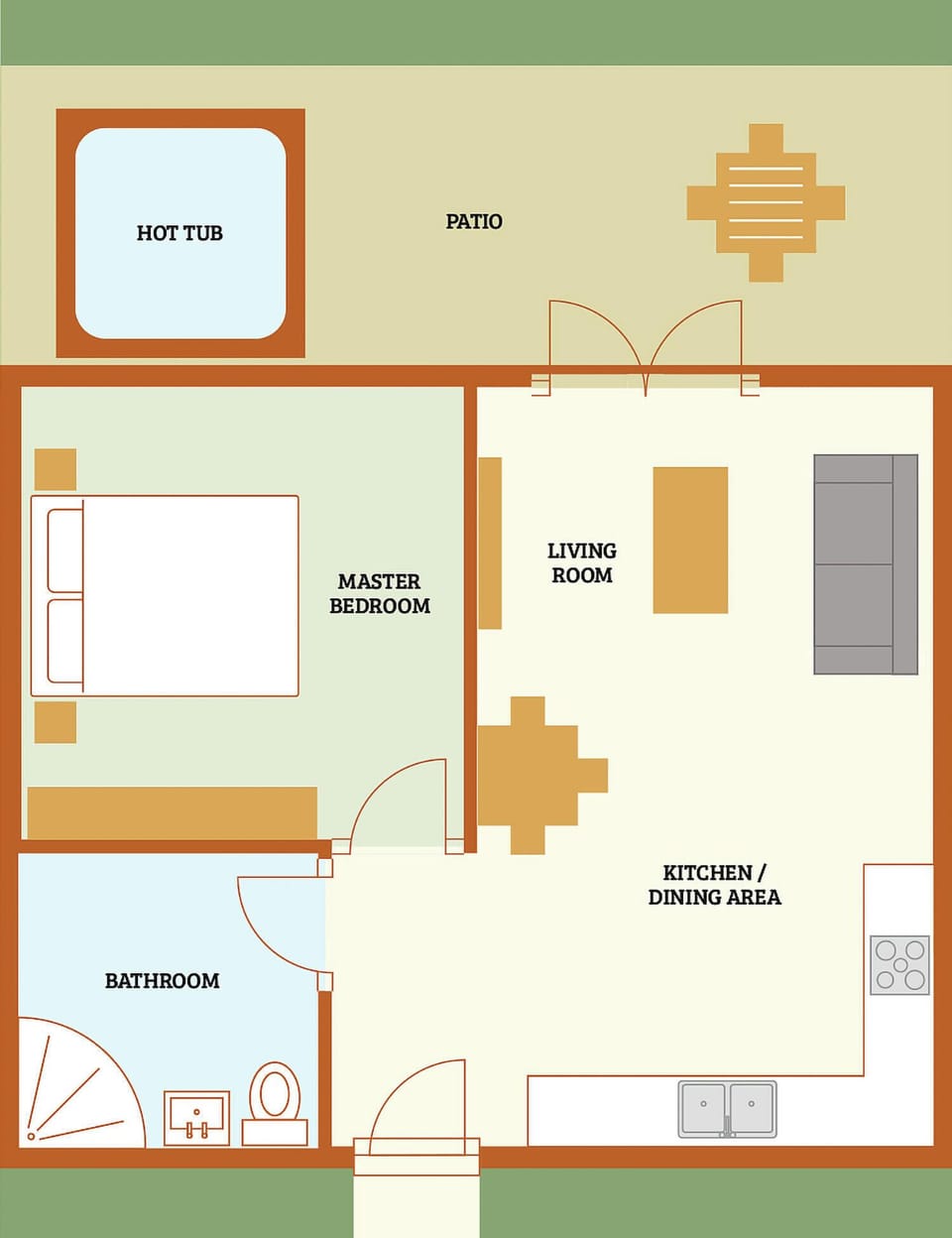 Floor plan | Willow - Little Dunley Cottages, Bovey Tracey