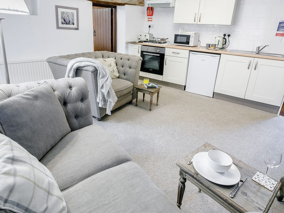 Open plan living space | The Nook - Mill Farm Cottages, Chesterfield, Near Bakewell