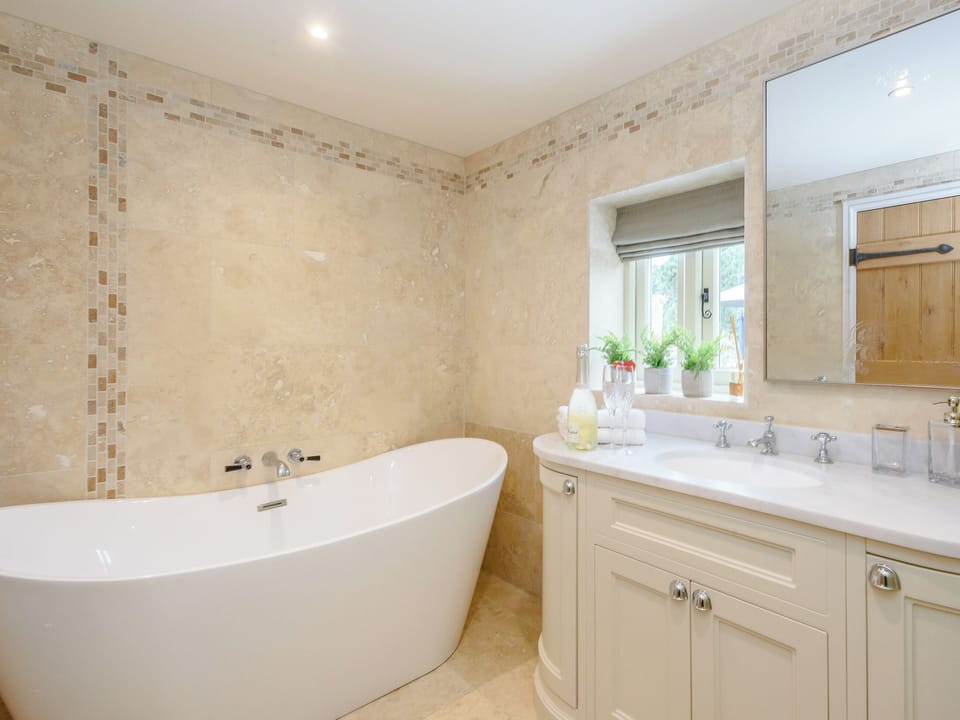 Family bathroom with bath and separate shower cubicle | Deer View Cottage - Salhouse Hall, Salhouse, near Norwich