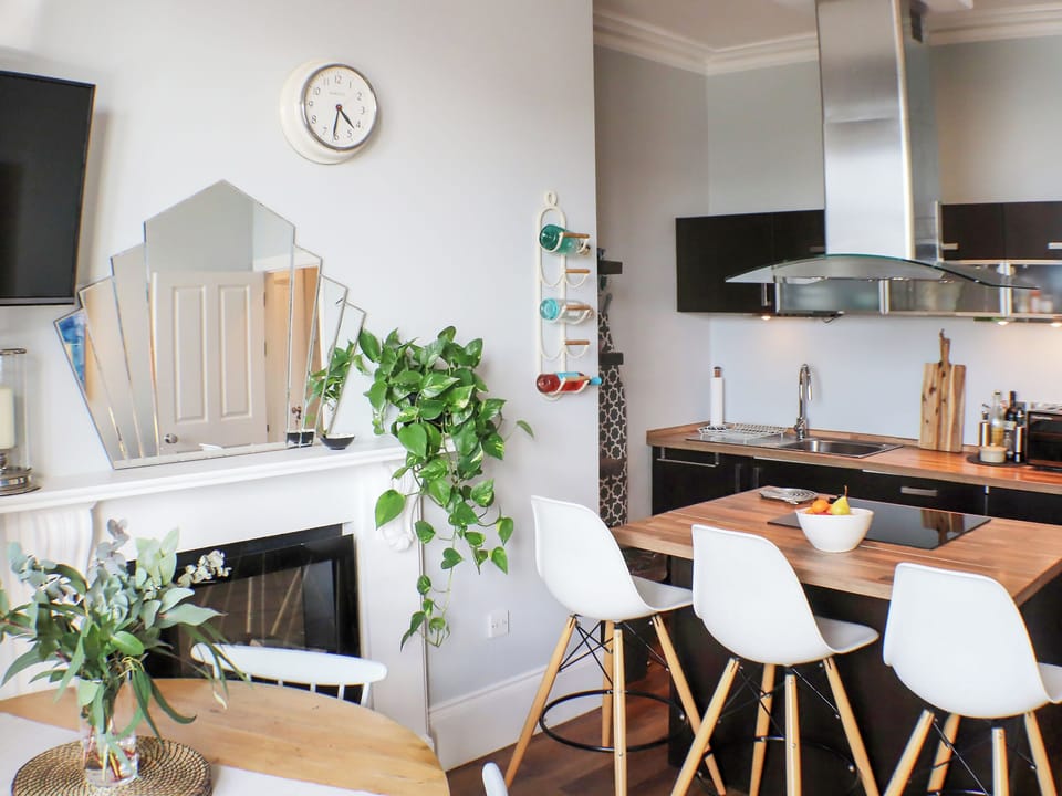 Open plan living space | Seaside Apartment - Awel Y Mor, Aberystwyth