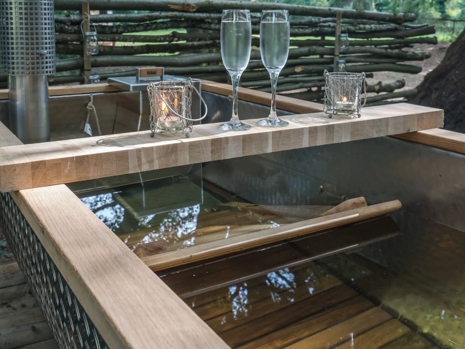 Outdoor area | Punch Tree Lodge - Punch Tree Cabins, Carluke