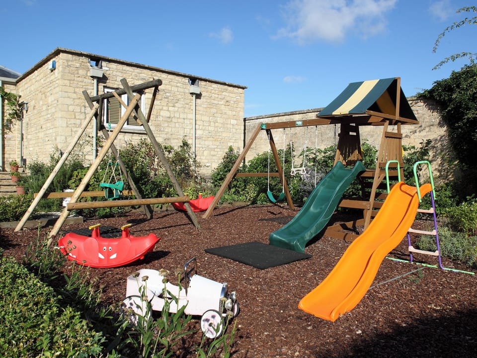 Outdoor children&rsquo;s play area | Bruern Holiday Cottages, Bruern, near Chipping Norton