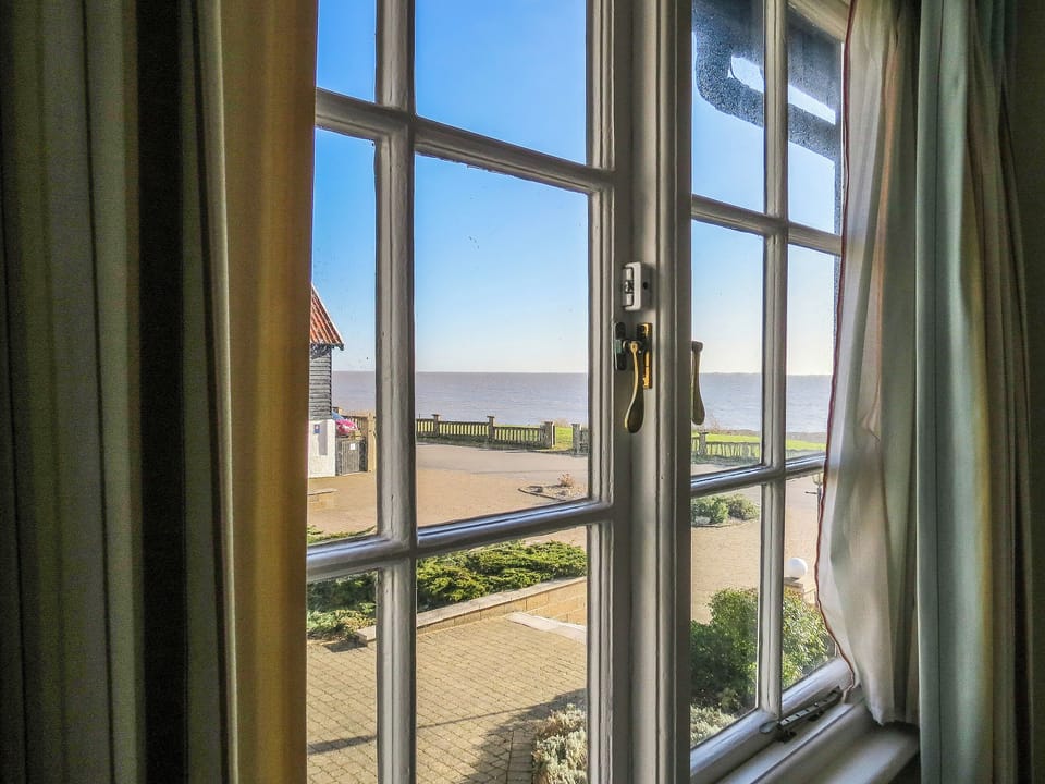 Fantastic sea-view from the double bedroom | 3 Ogilvie Lodge, Thorpeness, near Aldeburgh