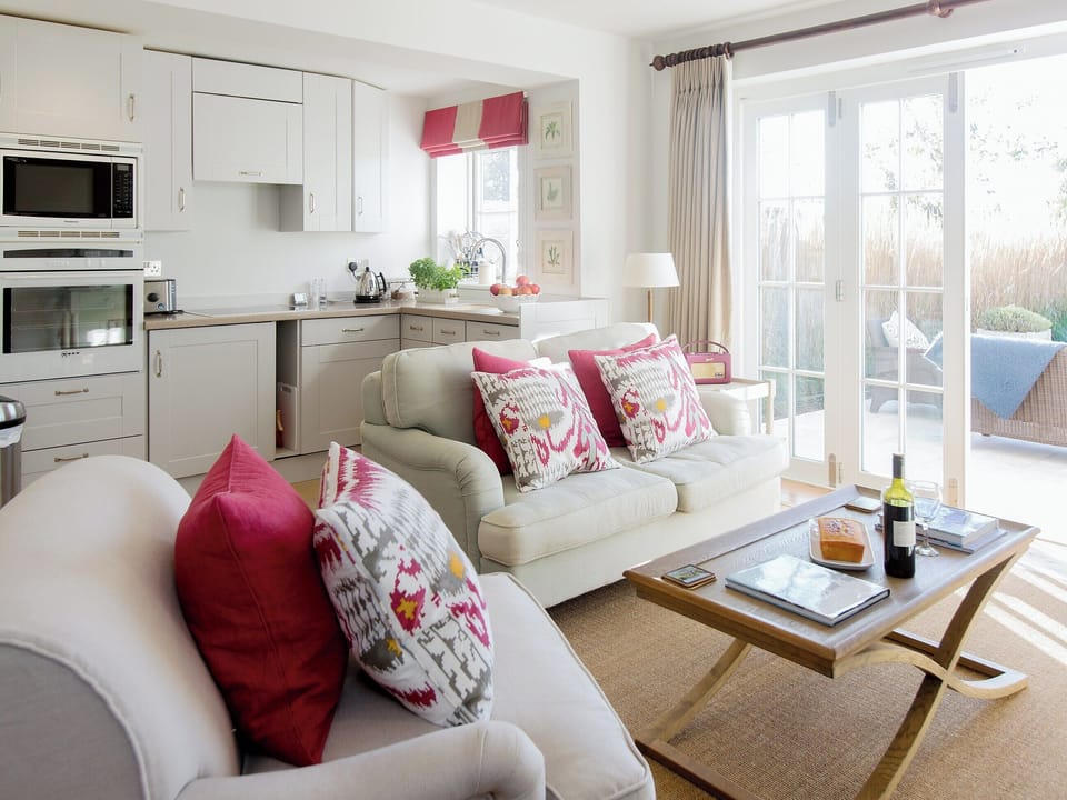 Cosy open plan living space | The Lily Pad, Thorpeness, near Aldeburgh