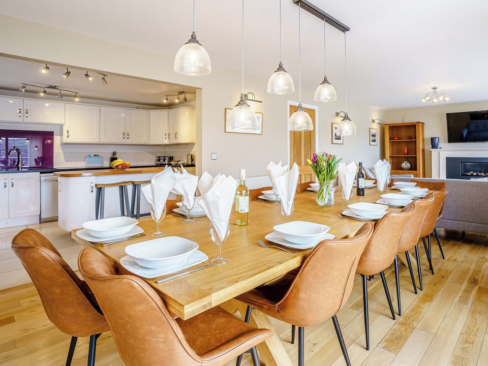 Open plan living space | LLyswen - Gwbert Holiday Cottages, Gwbert, near Cardigan