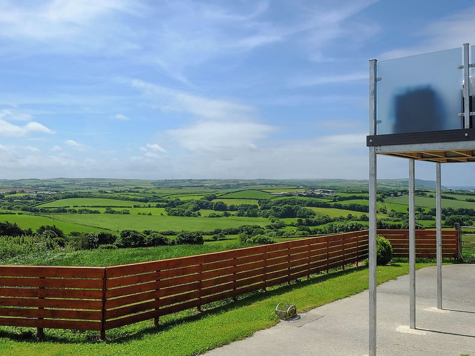 View from the balcony over the rolling countryside | Corn Keep - Wooldown Holiday Cottages, Marhamchurch, near Bude