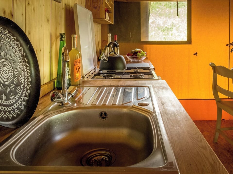 Kitchen | Tent 2 Tanglewood - Manor Farm, Hooke, near Beaminster