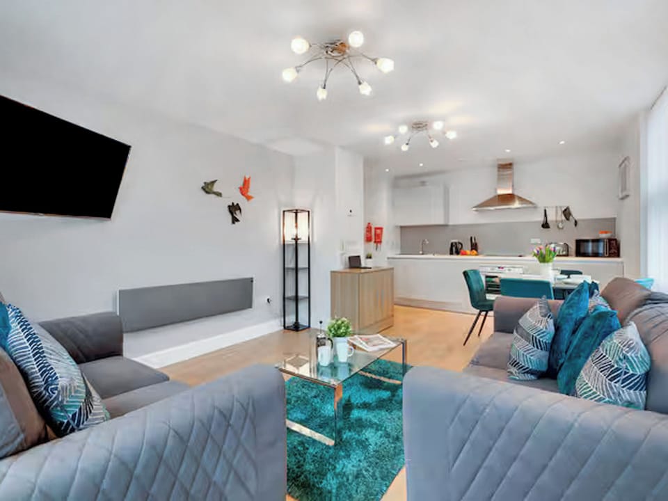 Open plan living space | Monument Apartments, Newcastle Upon Tyne