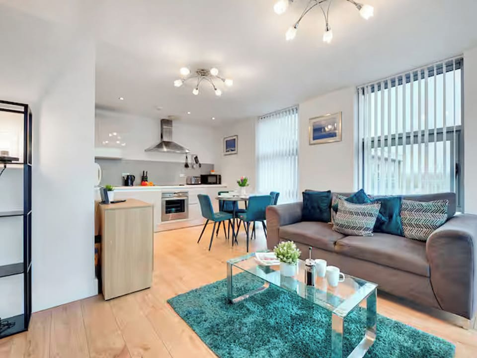 Open plan living space | Monument Apartments, Newcastle Upon Tyne