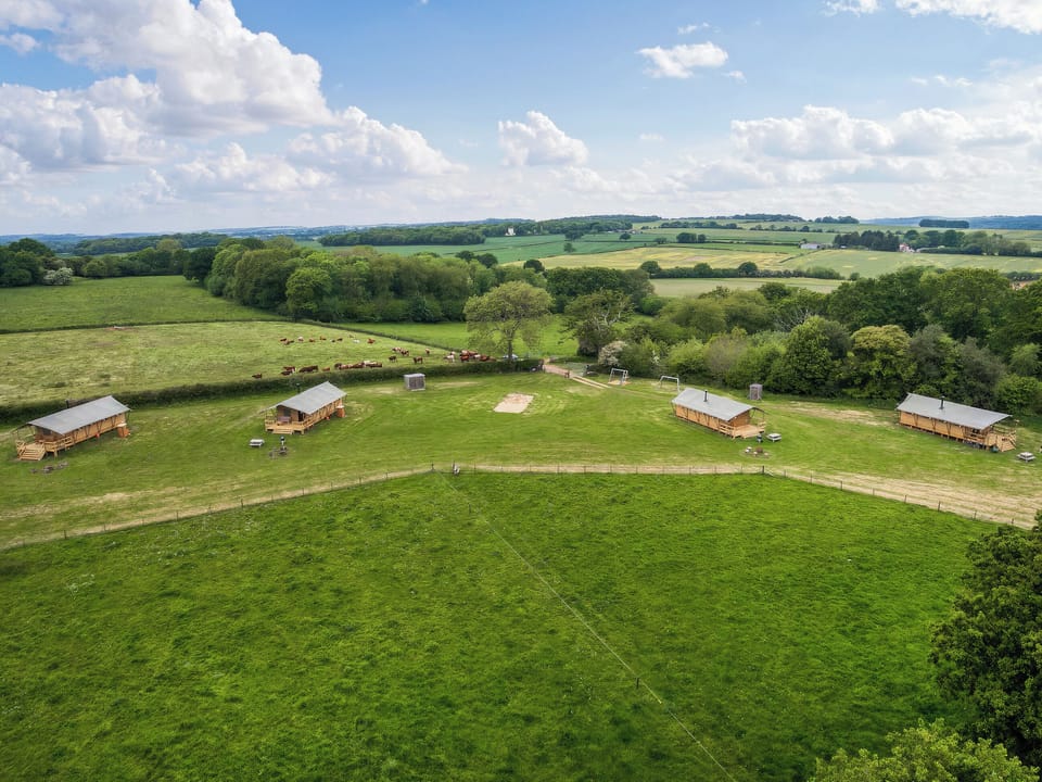 Twin bedroom | Gambledown Farm - Cuckoo - Safari Tent - Gambledown Farm Safari Tents, Romsey