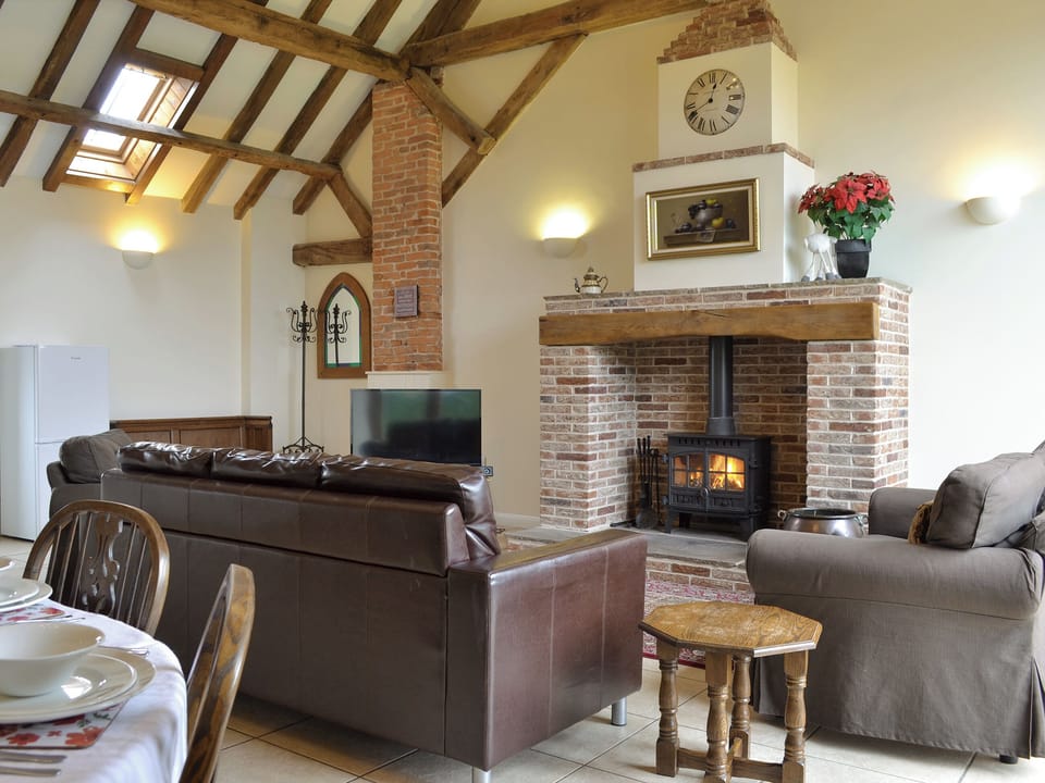 Characterful living area | The Hayloft - Mackinder Farms, Brayton, Selby